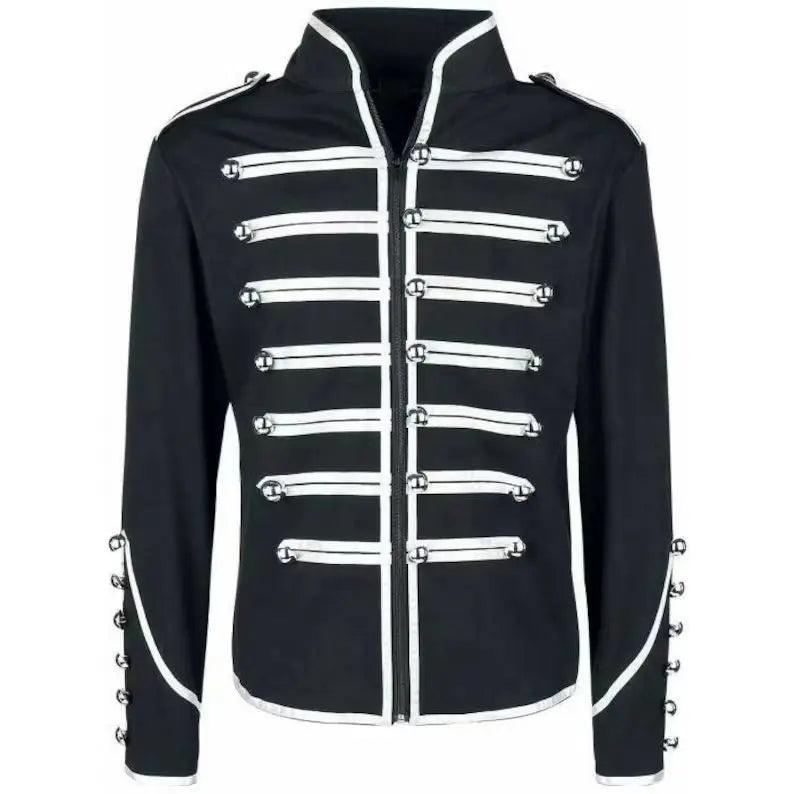2025 Men's Medieval Steampunk Gothic Tops Jacket Vintage Stand Collar Cosplay Costume Rock Frock Coats Male Retro Punk Jackets