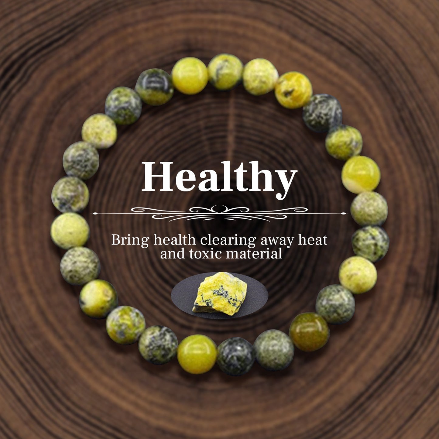 8mm Tiger Eye and Green Aventurine Geometric Beaded Bracelet Natural Stone Jewelry for Harmony and Protection